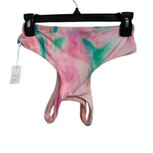 FRANKIES BIKINIS Alexis Patterned Bikini Top In‎ Trip size Small NEW thumbnail 4