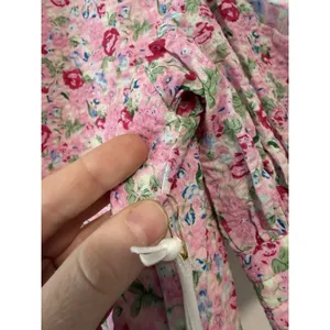 Hyacinth House Tuckernuck NWT Louisa Button Front Pink Multi Floral Blouse XS thumbnail 5