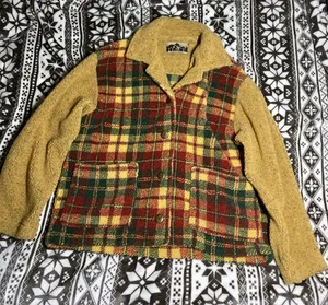 Vintage Tiace Fur Button Down Heavy Sweater Canada Size XS thumbnail 1