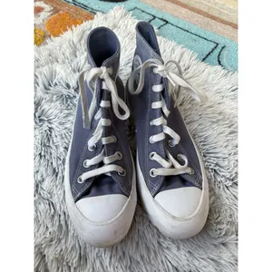 Converse All Star Gray Platform Sneakers thumbnail 3