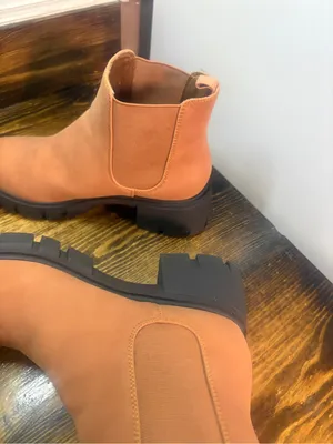 Shoe Republic LA Brown Chunky Heel Boots Size 7.5 thumbnail 5