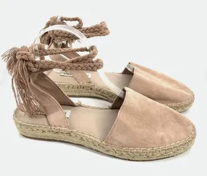 Nwot‎ Steve Madden Mesa Leather Espadrille Ankle Rope Tie Sandals thumbnail 1