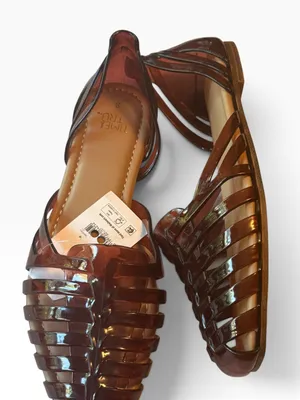Time and Tru Women's Huarache Jelly Sandals Flats Sz 8 NWT thumbnail 2