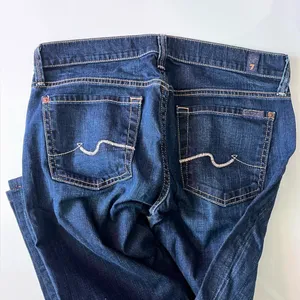 7 For All Mankind • Dark Blue Straight Leg Denim Jeans thumbnail 8
