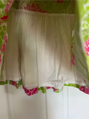 Lilly Pulitzer Pink & Lime Floral Pleated Skater Skirt thumbnail 3