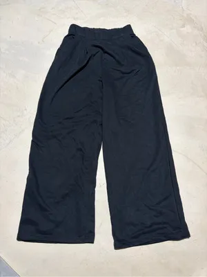 Halara NWT Black Wide-Leg sweatpants lounge Pants small regular thumbnail 2