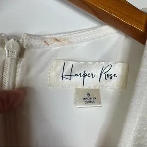 Harper Rose NWT Classic‎ White Knee Length Dress Size 6 thumbnail 5