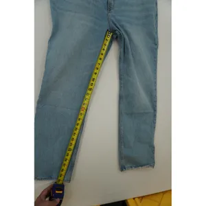Abercrombie & Fitch The 90s Straight Ultra High Rise JeansLight Wash Blue 35 20R thumbnail 4