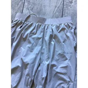 YoungLA Pants Womens XL Light Gray YLA251 Gym Joggers Zip Pockets Elastic Cuffs thumbnail 3