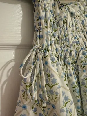 Bubble floral dress Blue thumbnail 3