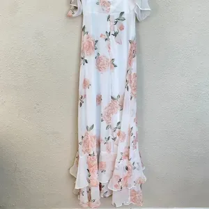 Lulu's Take You There Ivory Floral Print Maxi Dress size XS‎ thumbnail 8