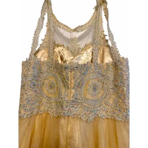Let's Gold Jeweled Tulle Homecoming Dress - Size 3XL thumbnail 10