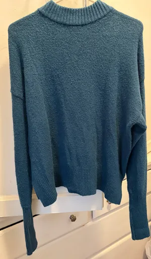 Melrose and Market Blue Crewneck Sweater M thumbnail 2