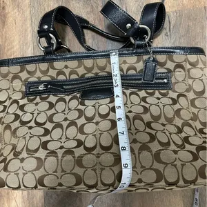 Coach Y2K Brown and Black Signature Tote thumbnail 12