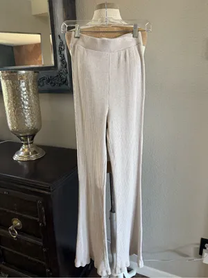 MWL by Madewell Crepe Rib ABC Flare Pants M thumbnail 3