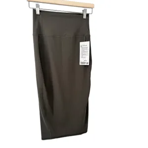 Lululemon Nulu Slim-Fit High-Rise Skirt Size 6 Army Green NWT thumbnail 5