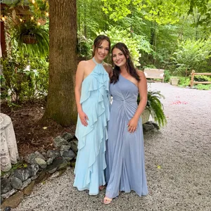 Aritzia One-Shoulder Blue Dress thumbnail 5