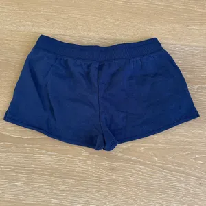 Aeropostale F1 Formula 1 Low Rise Fleece Shorts Size S Blue White thumbnail 3