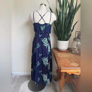 Vintage Urban Outfitters Lily of the Valley Maxi Dress Size 4 Floral Boho Style‎ thumbnail 2