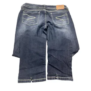 Vintage Seven For All Mankind Bootcut Jeans Women's 12 Dark Wash EUC Denim thumbnail 9