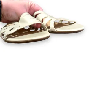 Naturalizer Beige‎ Leather Open Toe Strappy Slip On Heel Sandals Sz 8 thumbnail 4