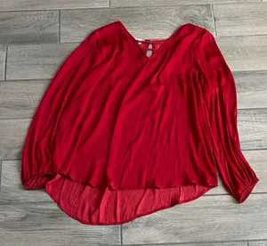 Maurices Vibrant Red Blouse thumbnail 1