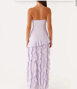 Peppermayo Maxi dress ruffle lilac NEW thumbnail 2
