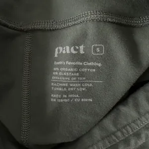 Pact On The Go-To Cropped Legging Organic Cotton Dark Green Size Small thumbnail 6