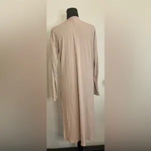 Forever 21- Cream pink long cardigan‎ size medium thumbnail 3