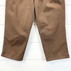 LAUREN Ralph Lauren Womens 10 Capri‎ Pants Medium Brown 100% Cotton Chino thumbnail 5