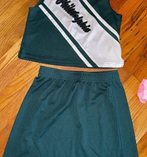 National Football League Green and White Cheerleading Uniform thumbnail 1