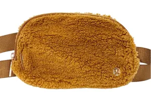 Lululemon Everywhere Sherpa Belt Bag Burnt Caramel Gold Hardware thumbnail 1