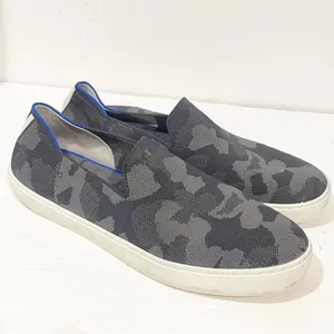ROTHY'S 'The Sneaker' Size 10.5 Black‎ & Gray Camo Knit Slip On Flats thumbnail 3