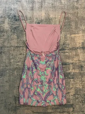 Lucy In The Sky Starstruck Strappy Dress in Iridescence Lilac Women's Small thumbnail 5