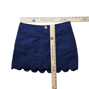 Lilly Pulitzer Colette Scallop Skort Womens 0 Navy Skirt Preppy thumbnail 6