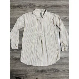 Free People Striped Tunic Shirt‎ Womens XS Long Sleeve Boho Split Neck Pullover thumbnail 4