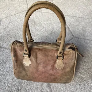 Vintage Hand-Painted Leather Satchel Safari Animals Emily Ann of Boca Raton thumbnail 5