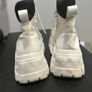 Mannarino White and Black Lace Up High-Top Boots thumbnail 11