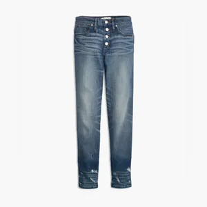 Madewell, size‎ 26, Slim Straight Jeans: Distressed Button-Front Edition thumbnail 2