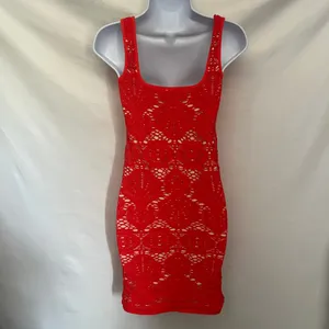 Intimately Free People Crochet Coverup Dress Sz M/L Festival Boho Resort Y2K thumbnail 8