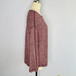 Jessica Simpson Zinfandel Ionna Ongoing Bell Sleeve Ribbed Henley Top- 2X- NWT thumbnail 4
