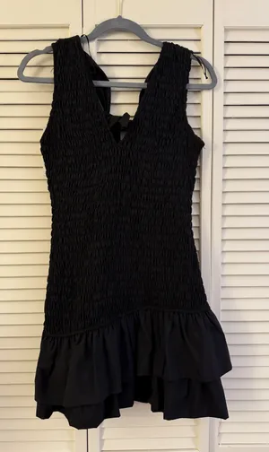 Zara Ruffled Short PopelíN Dress thumbnail 1