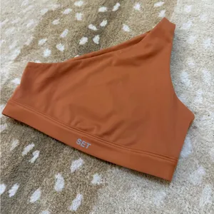 Set Active light brown off the shoulder sport bra women’s size XS thumbnail 3