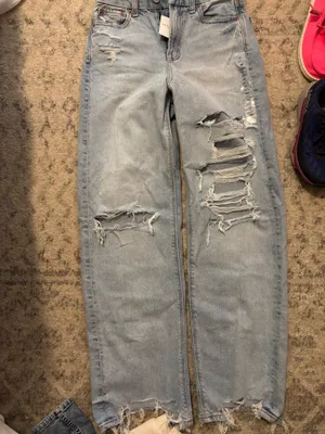 Strigid, high rise, baggy, straight, American eagle jeans thumbnail 1
