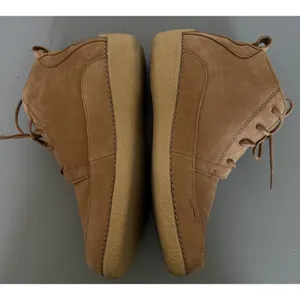 Duluth Trading Co Seneca Falls Leather Laced Ankle Boots Moc Toe Tan Brown W 9.5 thumbnail 10