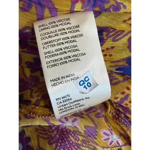 Anthropologie Chiffon Maxi Dress Womens Medium Semi Sheer Mandala Print thumbnail 11