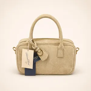 Universal Threads Tan Faux Suede Small Satchel Handbag Crossbody Bag NWT thumbnail 4