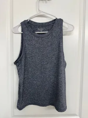Athleta Uptempo Tank Heathered Slate Blue Workout Top Women’s Medium thumbnail 3