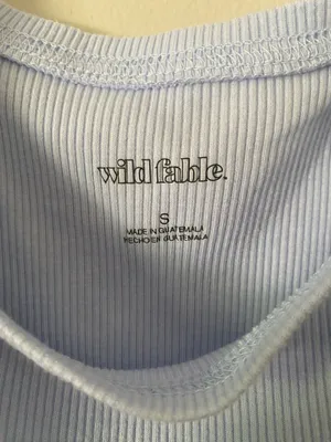 Wild Fable Women's Ribbed Tank Top - Light Blue thumbnail 3