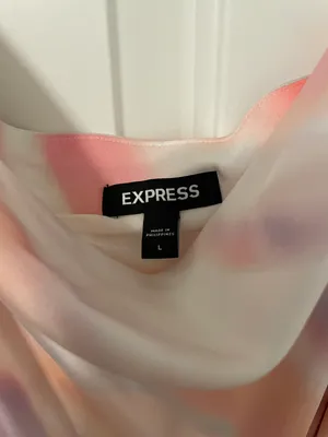 Express Watercolor Slip Dress thumbnail 2
